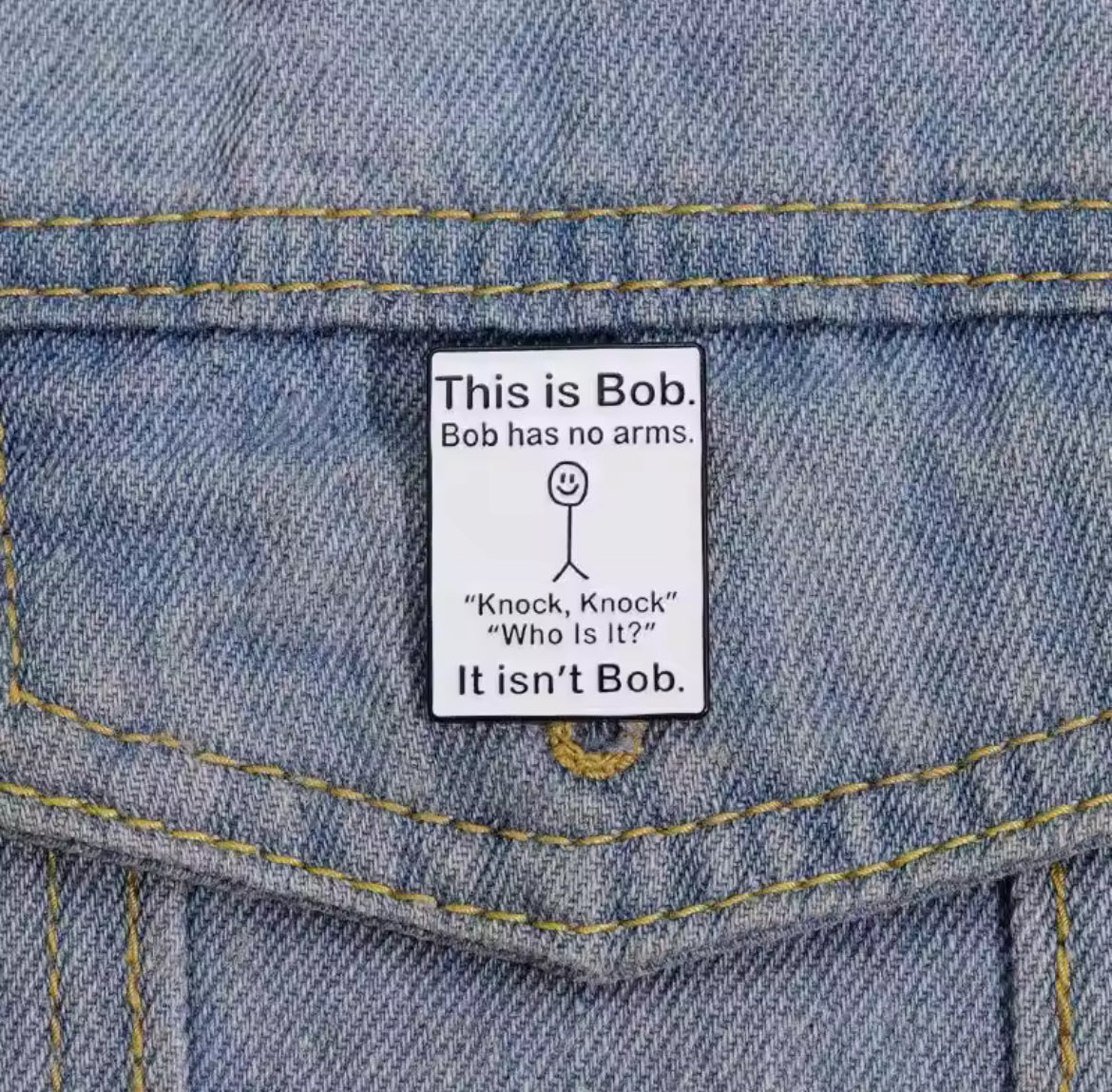 Bob has no arms - ConverXation Pin