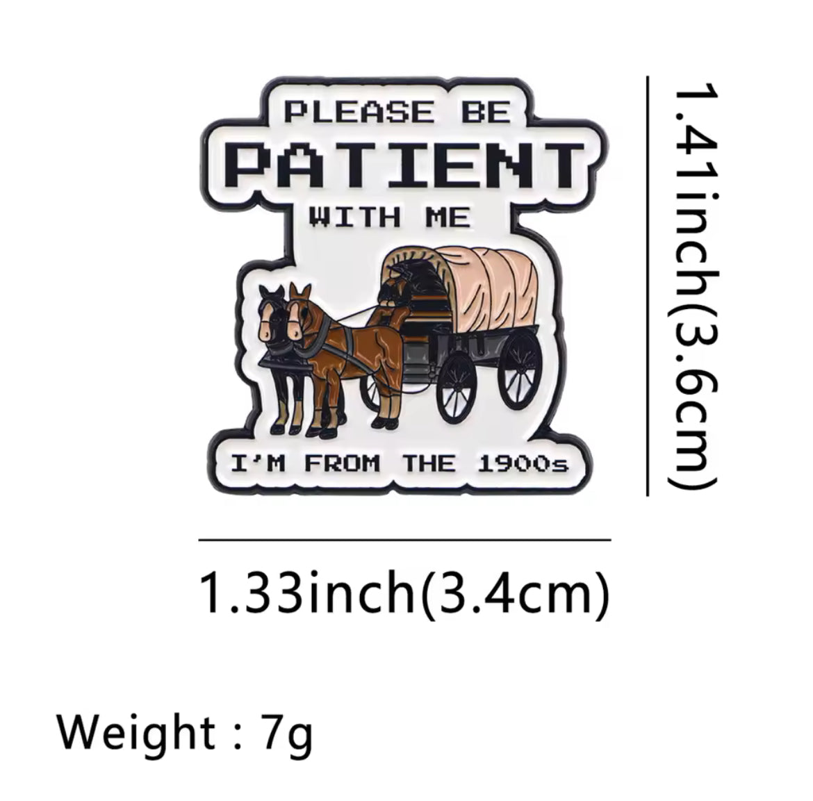 Please Be Patient ConverXation Pin