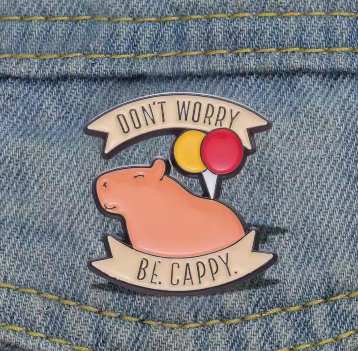 Don't Worry, Be Cappy ConverXation Pin