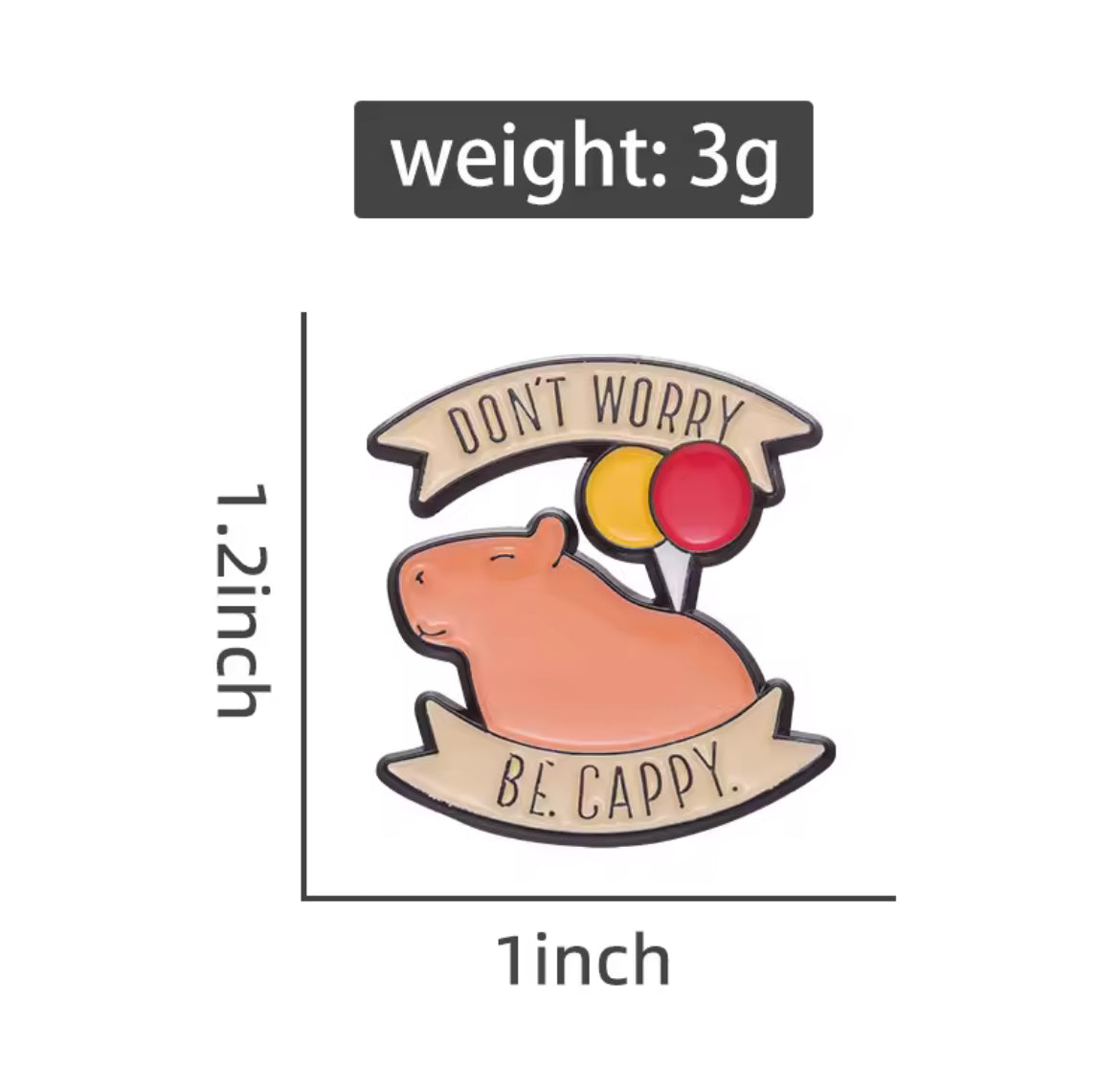 Don't Worry, Be Cappy ConverXation Pin