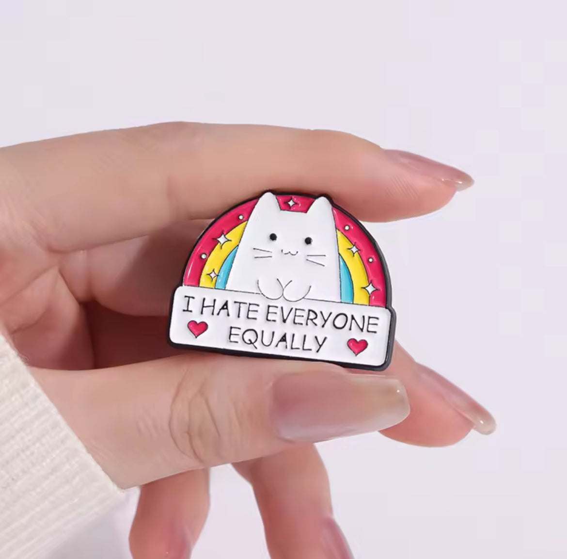 I hate everyone equally ConverXation Pin