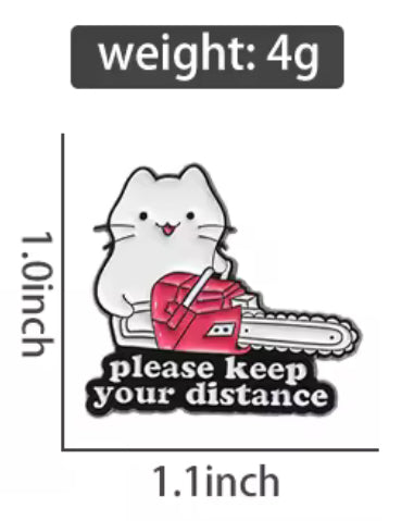 Please Keep Your Distance ConverXation Pin