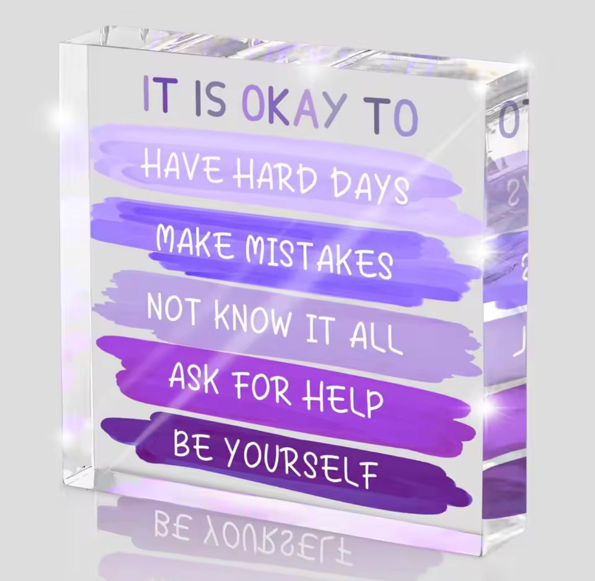 Acrylic Affirmation Blocks
