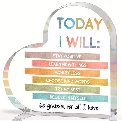 Acrylic Affirmation Blocks