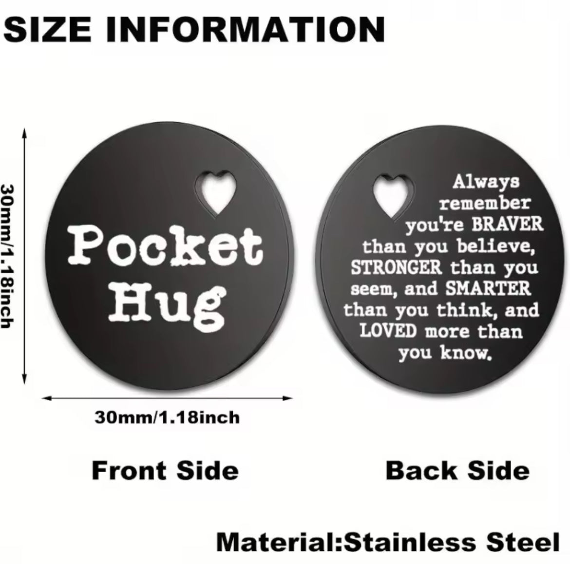 Pocket Hug - Stainless Steel (attachable)